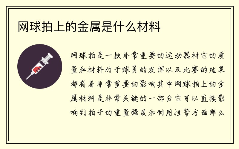 网球拍上的金属是什么材料