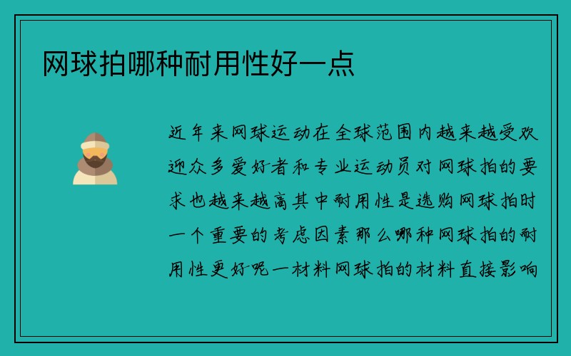 网球拍哪种耐用性好一点